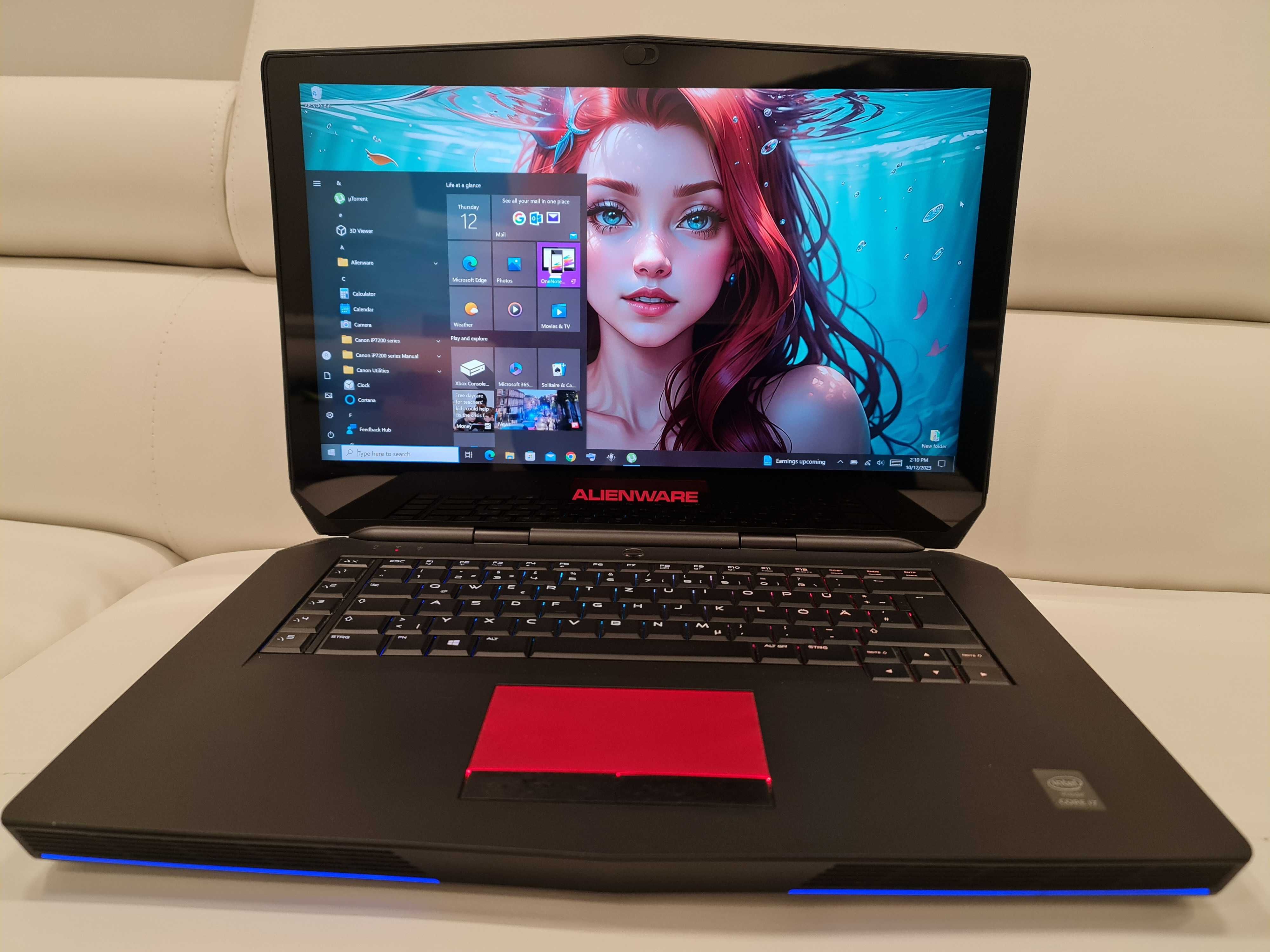 Laptop gaming ALIENWARE 16", intel core i7-6820HK ,ram 16 gb