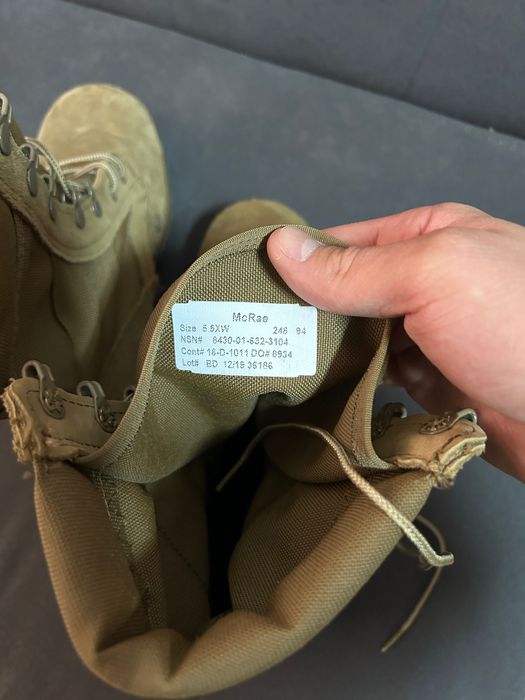 Bocanci McRae, mărimea 5,5XW. Talpicul are 26 cm