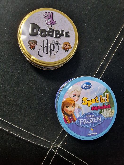 Настолна игра дабъл Хари Потър Dobble,и Елза и Анна