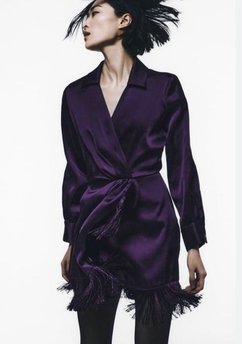 Rochie Zara mov satinata