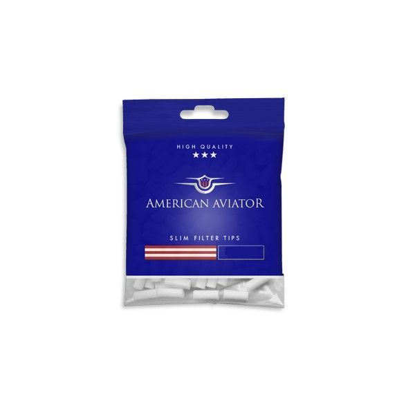 Filtre American Aviator slim long (22 mm) pentru tigari ! 110 buc
