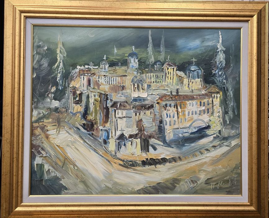 Павел Митков - картина Рилски Манастир 65/80см