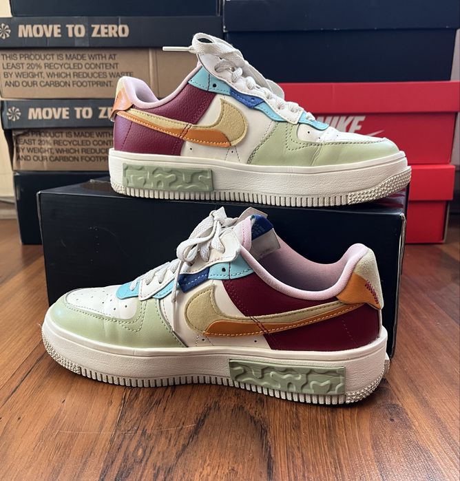 Nike Air Force 1 Fontanka Sail Multi 38.5 номер дамски маратонки
