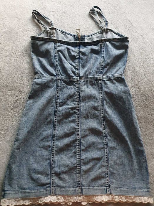 Дънкова рокля с презрамки