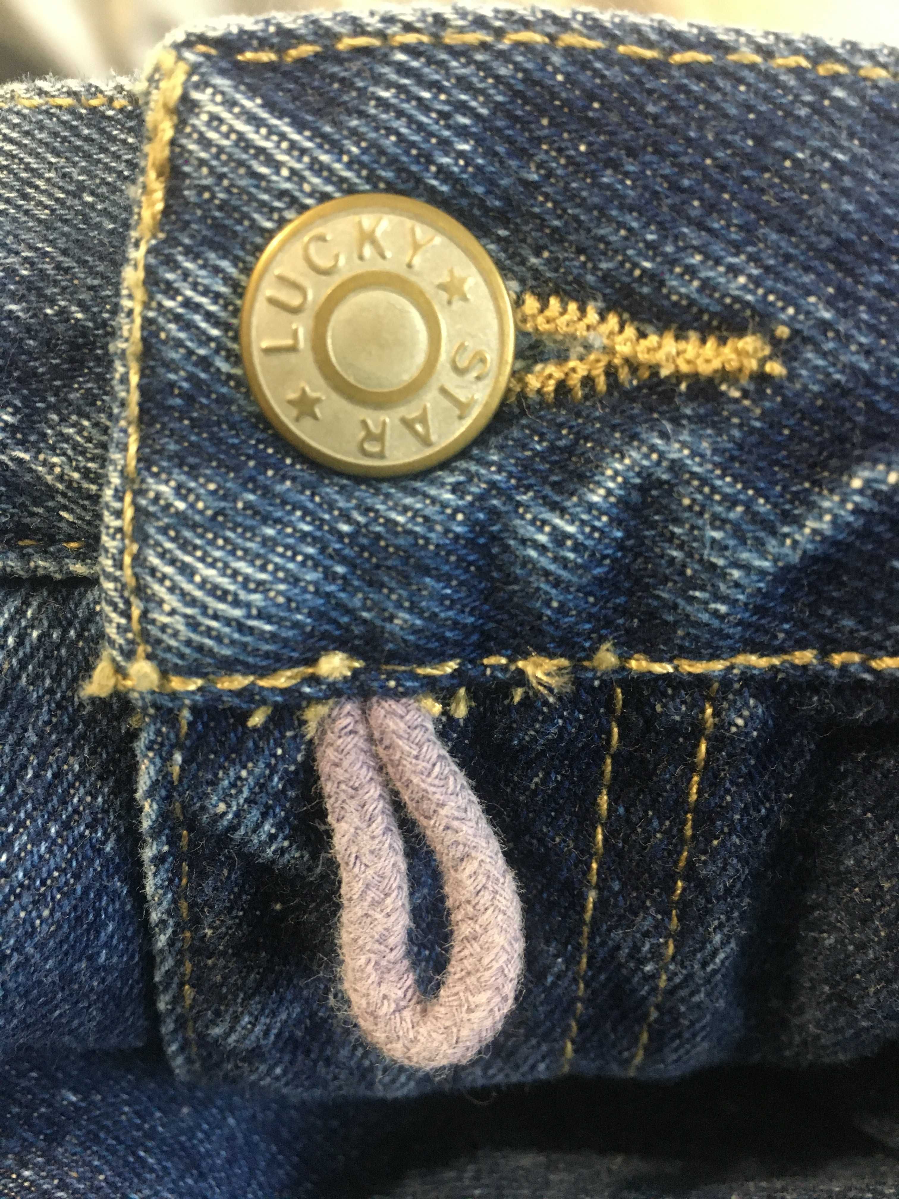 LUCKY star jeans, 132 см талия