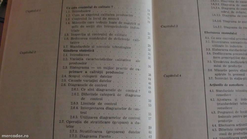 Controlul de calitate. Curs pentru maistri si sefi de echipa .