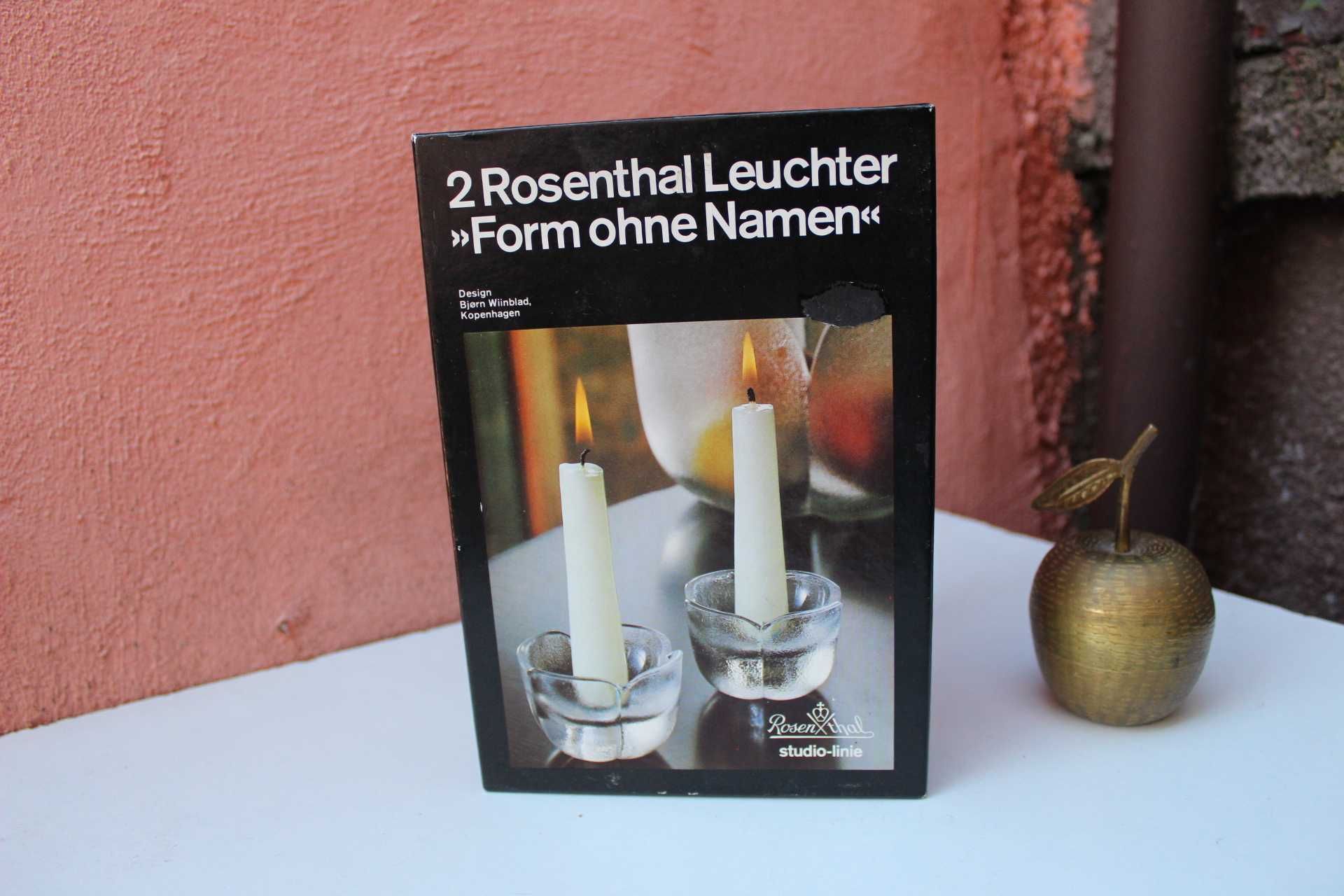 Set de colectie suport lumanare ROSENTHAL, B. Wiinbald, NOU in cutie