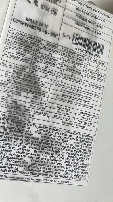 Centrala termica pe gaz cu tiraj fortat   Motan