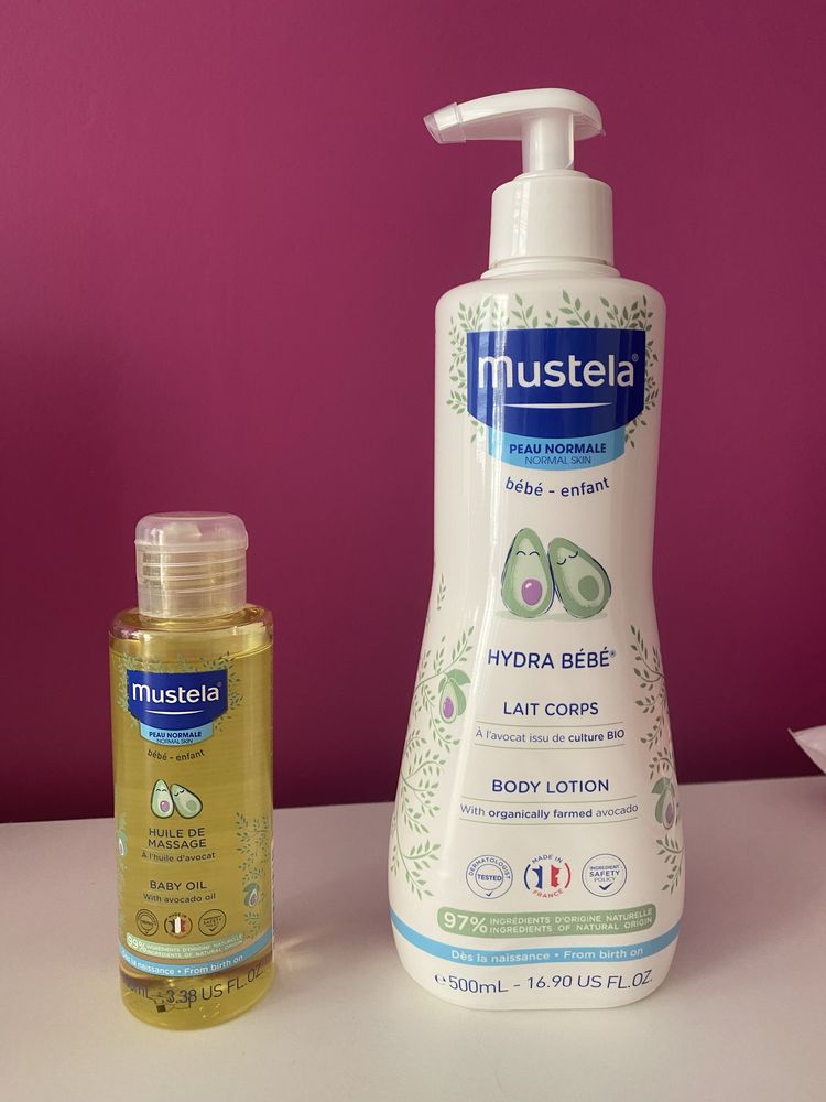 Mustela - масажно олио и лосион