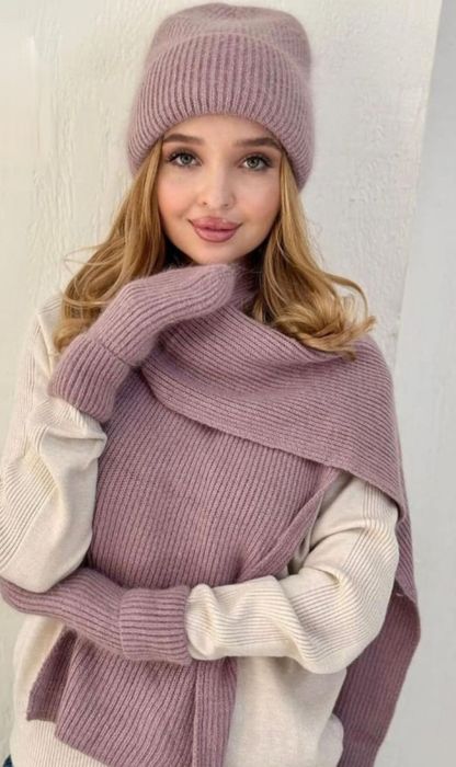 Комплект из ангоры с норкой