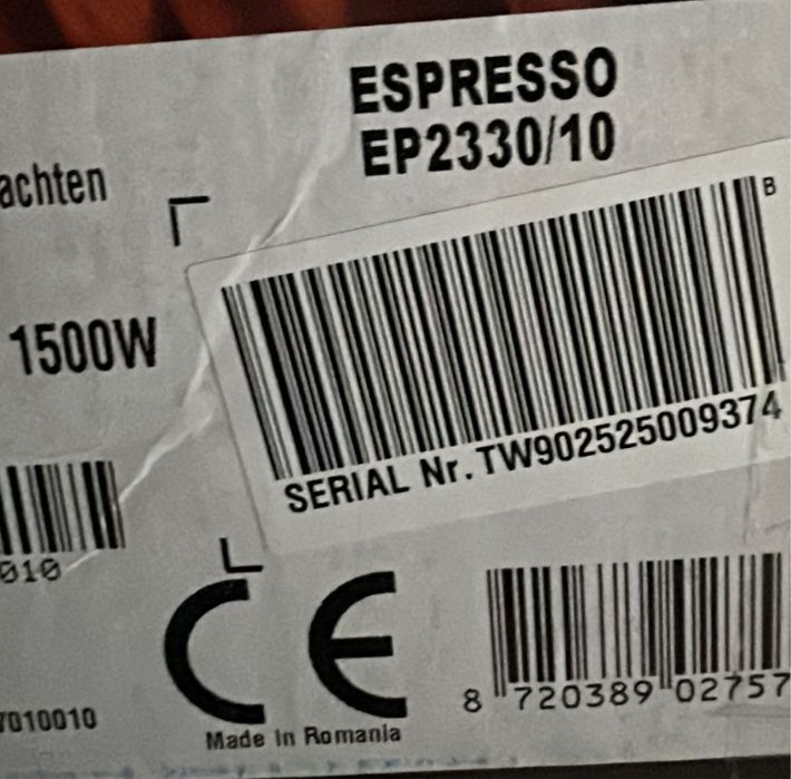 Espresor automat Philips seria 2300 , NOU , Sigilat ,EP2330/10 LatteGo