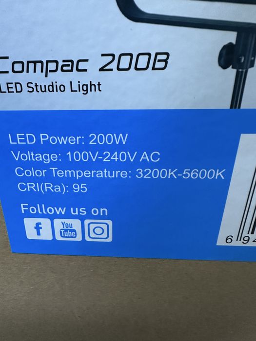 Кино-видео Диоден панел NanLite Compac 200B / 2 броя
