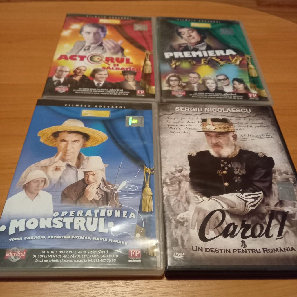 Dvd filme românești și străine, 80 bucăți