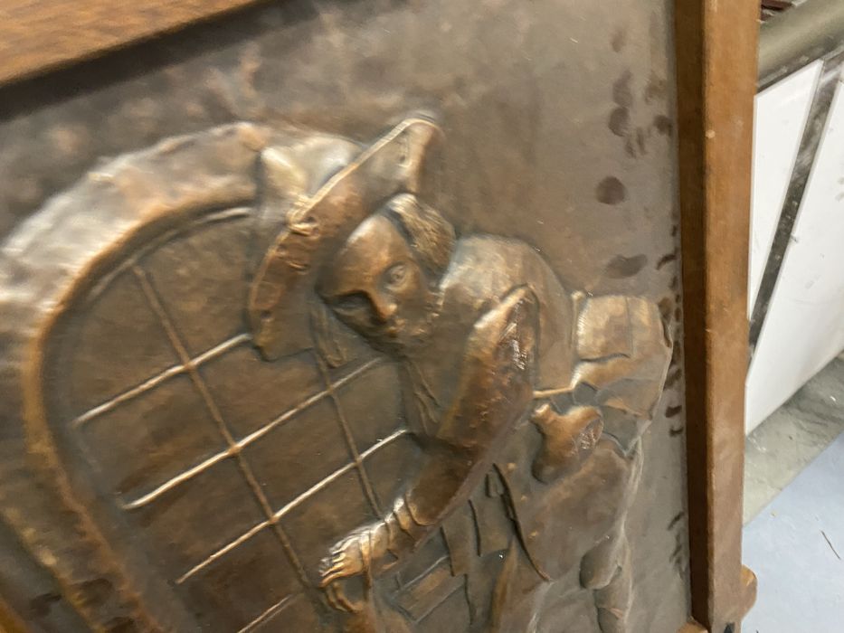 Медна картина ковано пано от франция