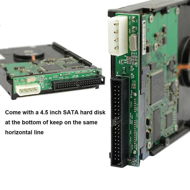 Адаптер за SATA 3.5"/ 2.5" твърд диск към PATA / IDE кабел