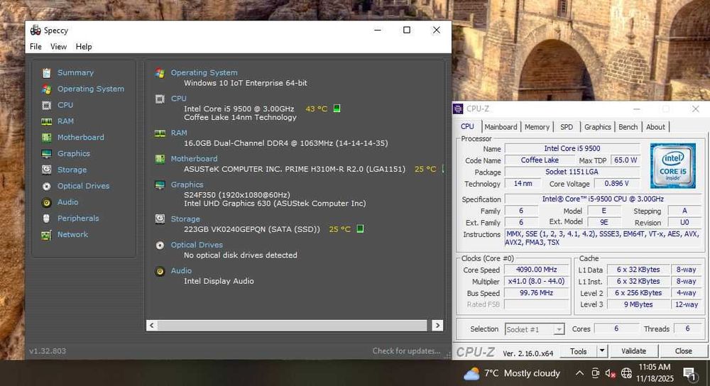 Procesor socket 1151 v2 Intel Core i5-9500 3Ghz Turbo 4.4Ghz 9Mb