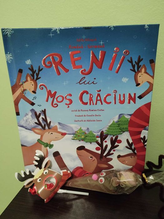 Carte pentru copii Renii lui Mos Craciun