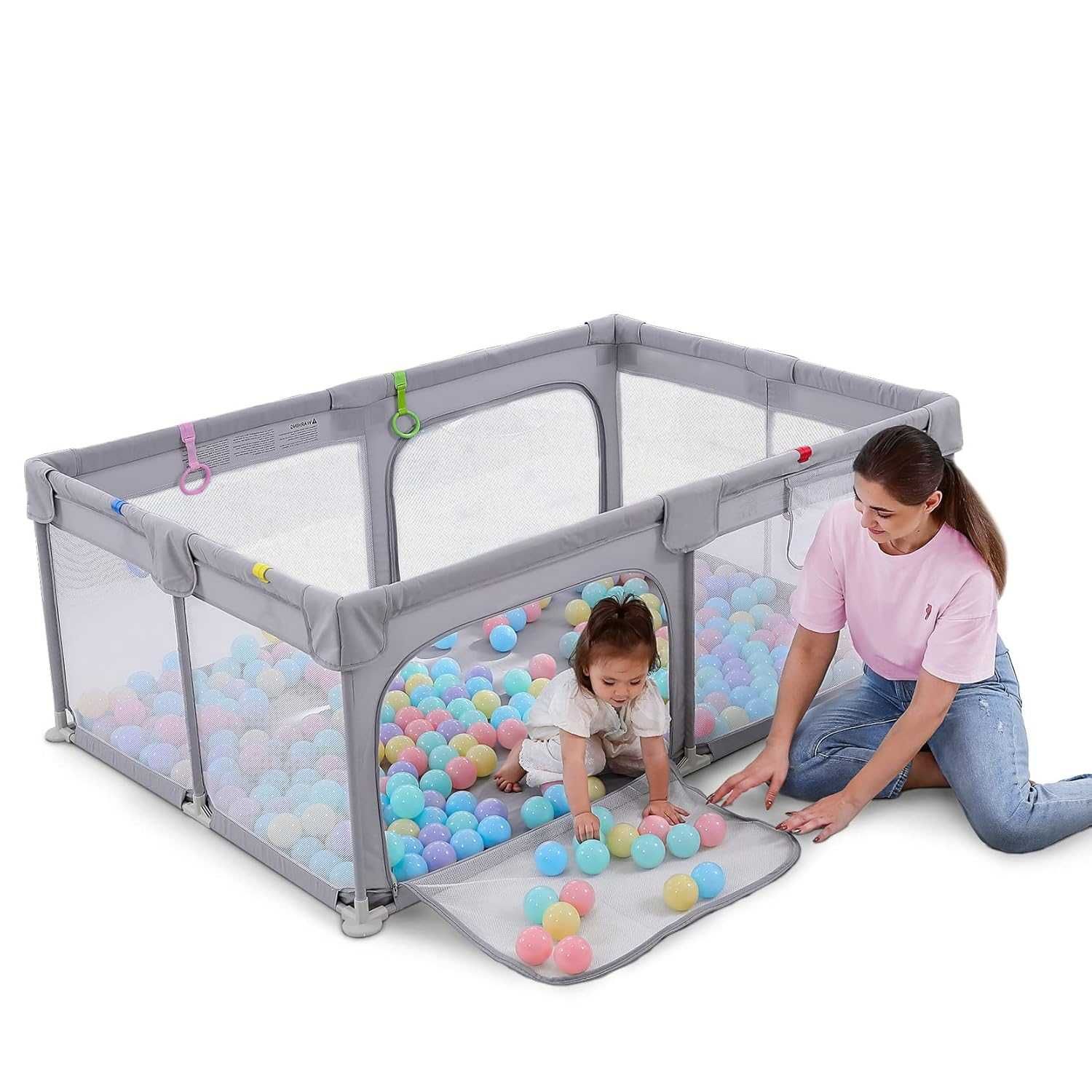 Бебешка кошара за игра 150 x 200 Dripex Baby Playpen | Дишаща мрежа