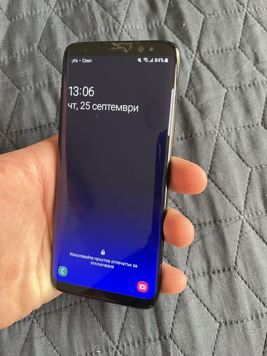 Продава се Samsung Galaxy S8 – черен, пълен комплект, отлично работещ