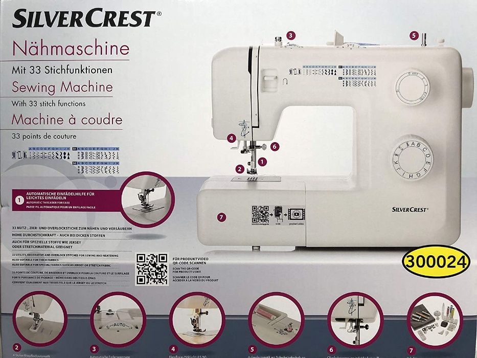 Швейная машина SilverCrest SNM 33 B1 (Germany)