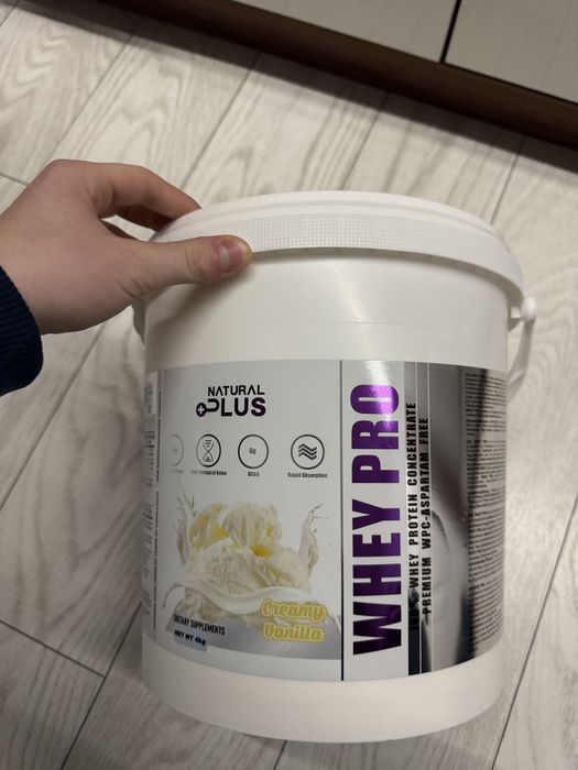 Proteina Whey Pro Natural Plus 4Kg 3 cupe folosite