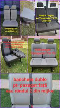 Banchete Vw Transporter T5 T6 Calravelle scaune duble fața mijloc van