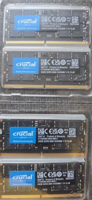 Ram Sodimm 48Gb DDr5 5600 Crucial