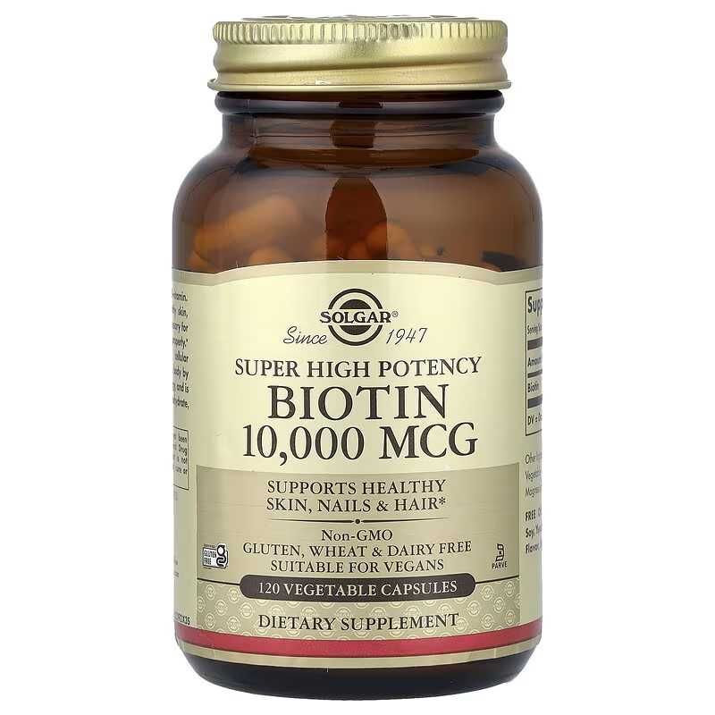 Solgar биотин Solgar Biotin 5000 мкг и 10000 мкг