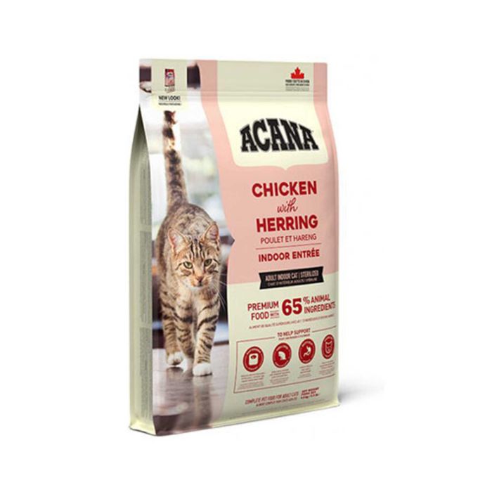 Acana(Акана)Cтерилизованных кошек, с курицей, индейкой и рыбой, 1,8 кг
