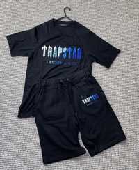 Trapstar summer tracksuit blue&black