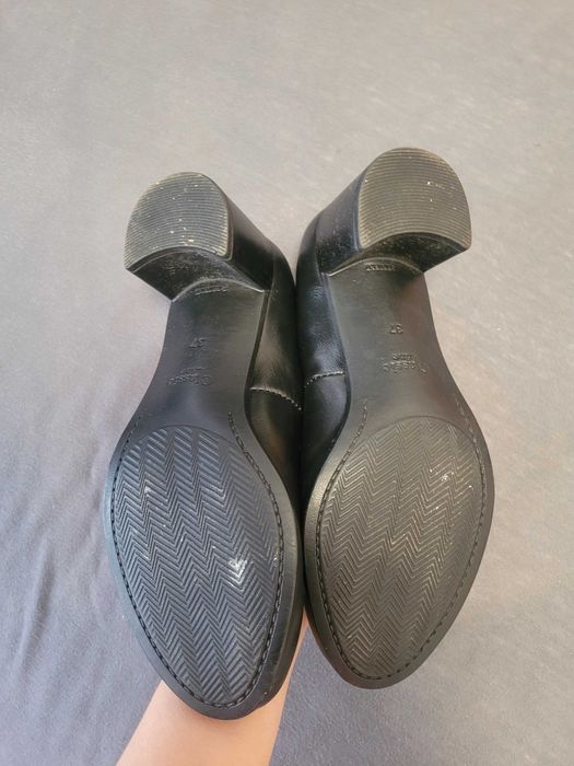 Кожени черни  обувки