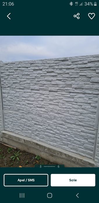 Placi de gard din beton