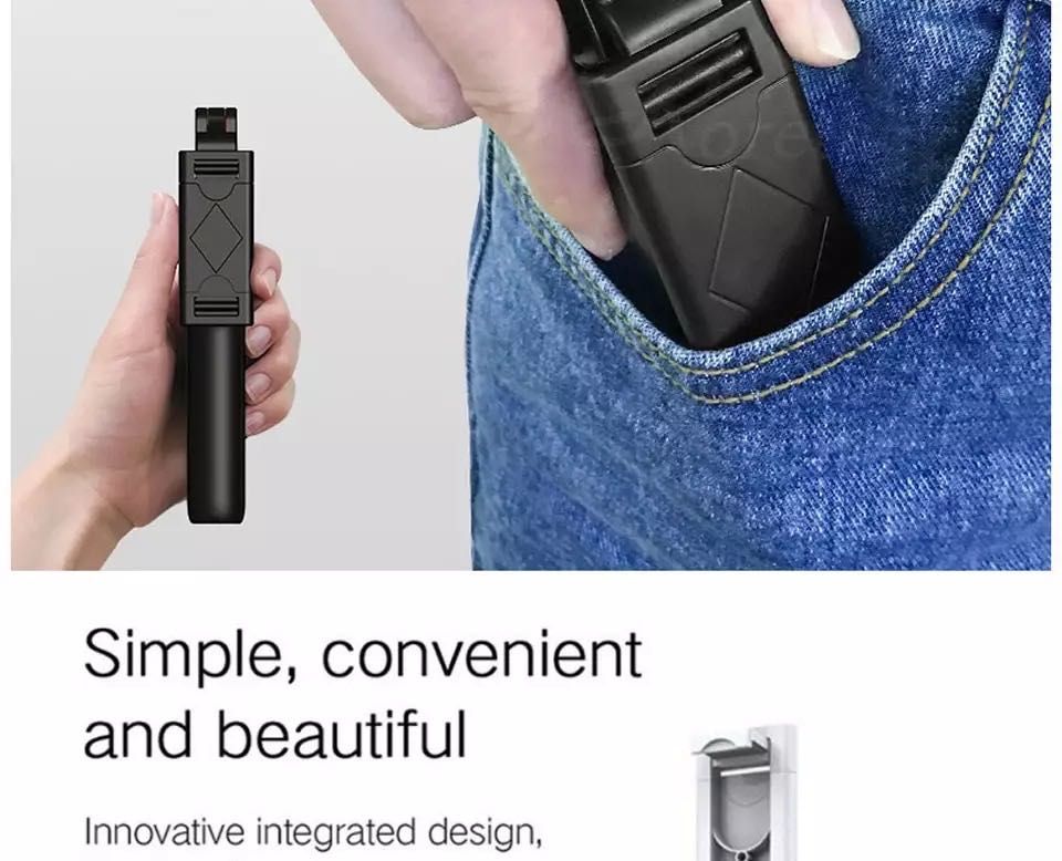 ХИТ Безжичен селфи стик трипод монопод с Bluetooth за телефон камера