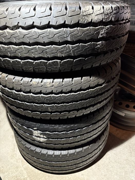 Roti VW T4 5x112 ET55 Anvelope Firestone205/65-16C 7mm