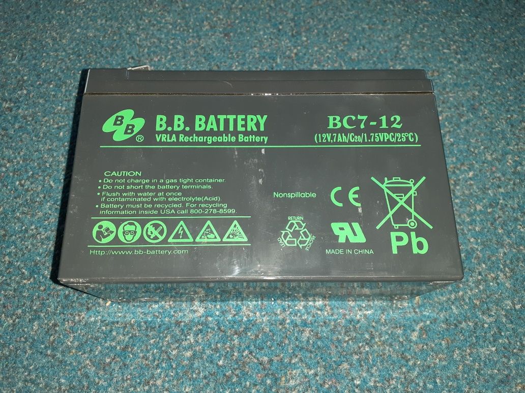 Acumulator- baterie tip B.B. Battery BC7-12 12 V / 7 Ah