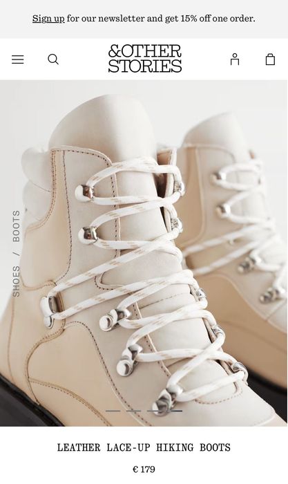 Уникални кожени боти &other stories