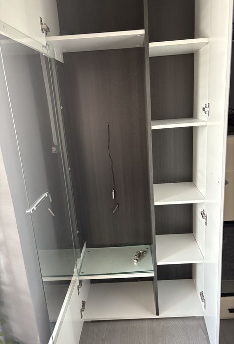 Vitrina cu usa de sticla si led