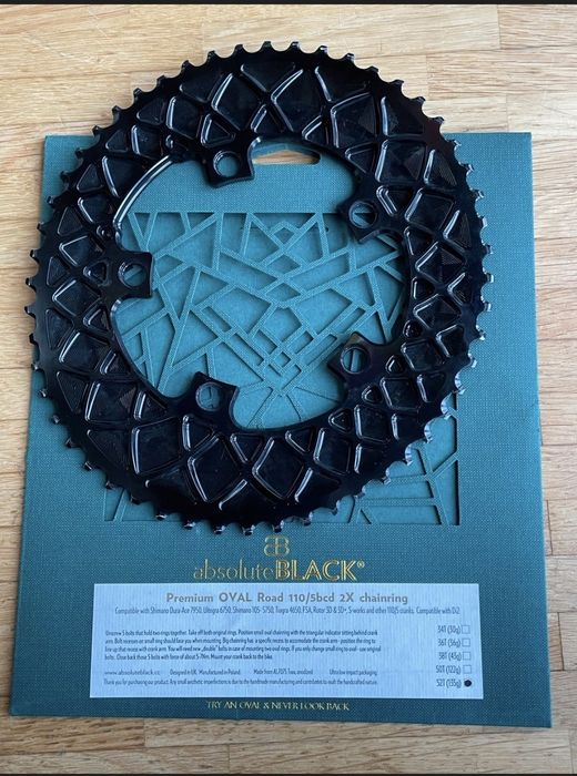 Absolute Black Ovale 52/36