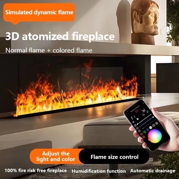 3D Електрическа камина за вграждане