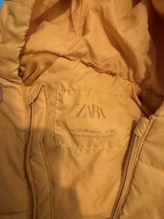 Geaca de fas cu gluga copii marime 86 ZARA