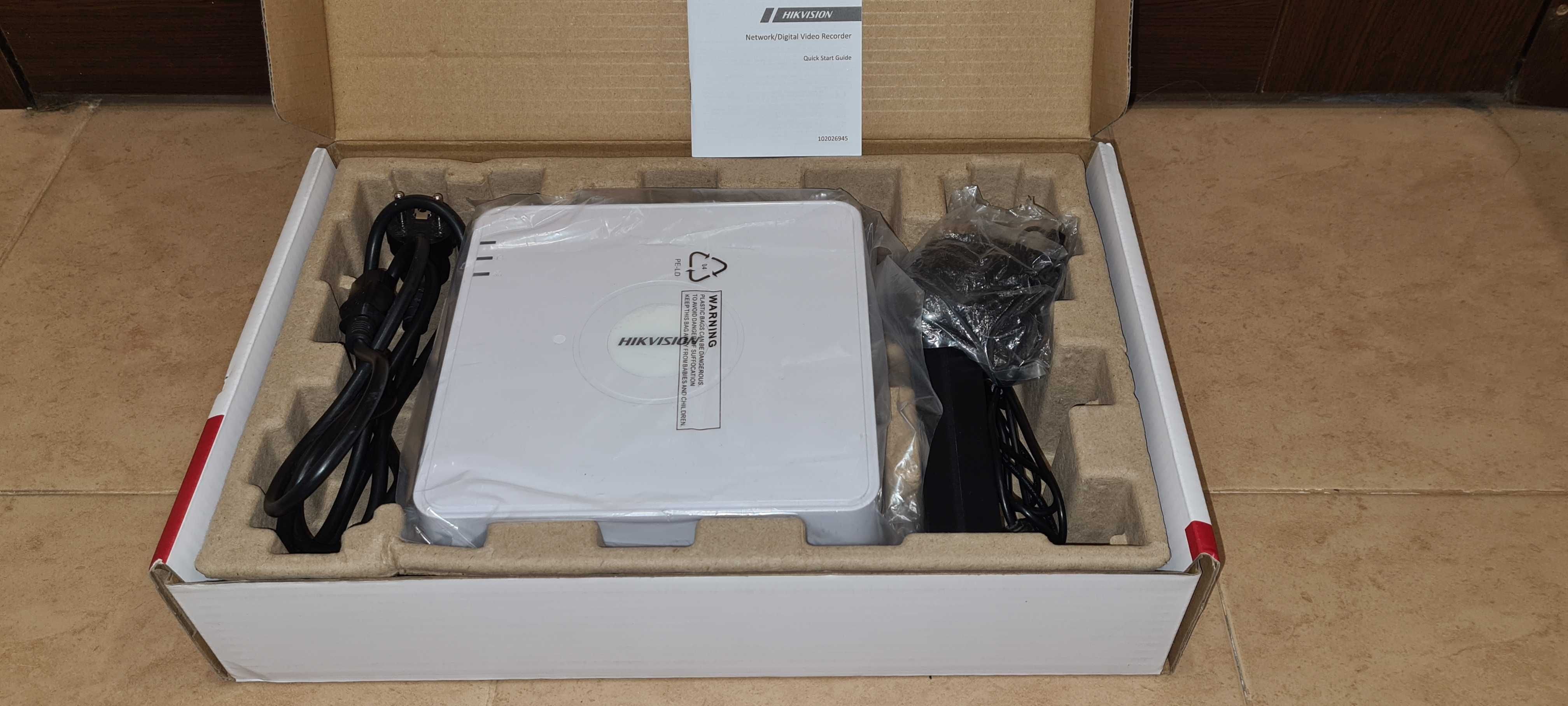 Видеонаблюдение с NVR PoE Hikvision комплект с IP камери