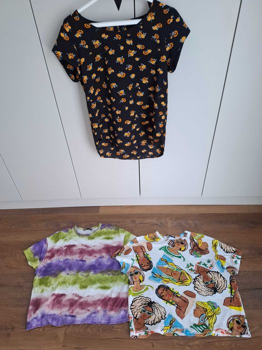 Cămașă noua Only S si două tricouri Zara M