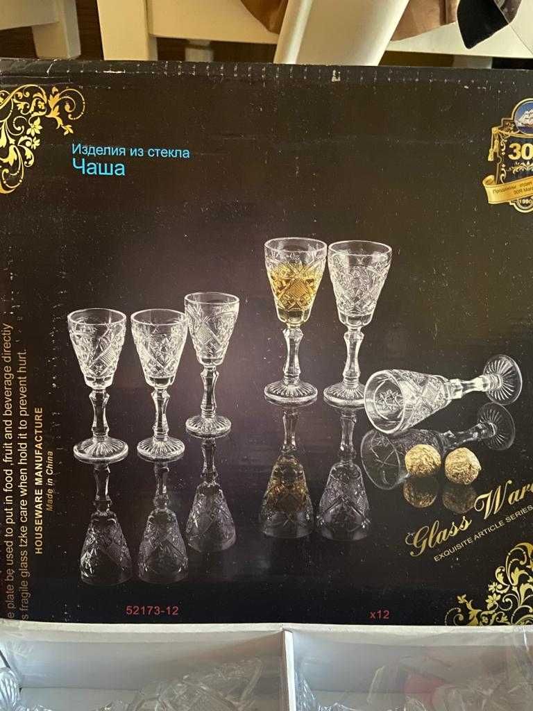 Набор фужеров и рюмок хрусталь
