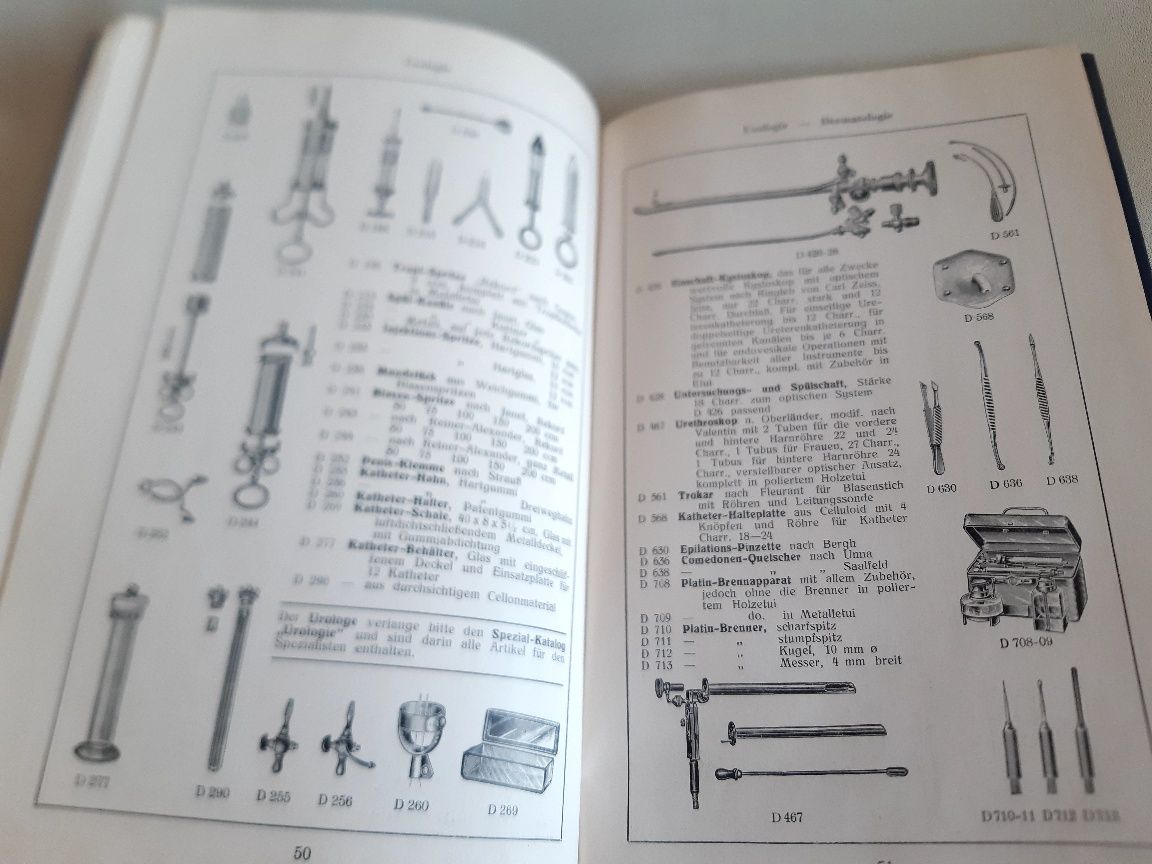 Антикварен каталог от 1910г за медицинско оборудване и консумативи.ТОП