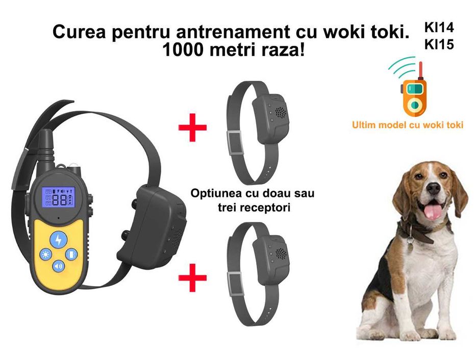 Zgarda Еlectric Аntilatrat Caini Mpermeabila Dresaj Caini Vibrati 1 km