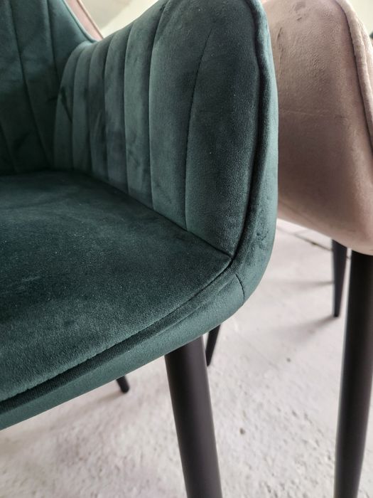 NOU Set 2 fotolii, catifea verde smaragd