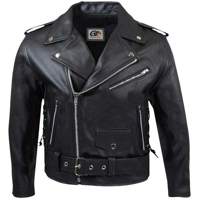 Кожено мото яке от естествена кожа