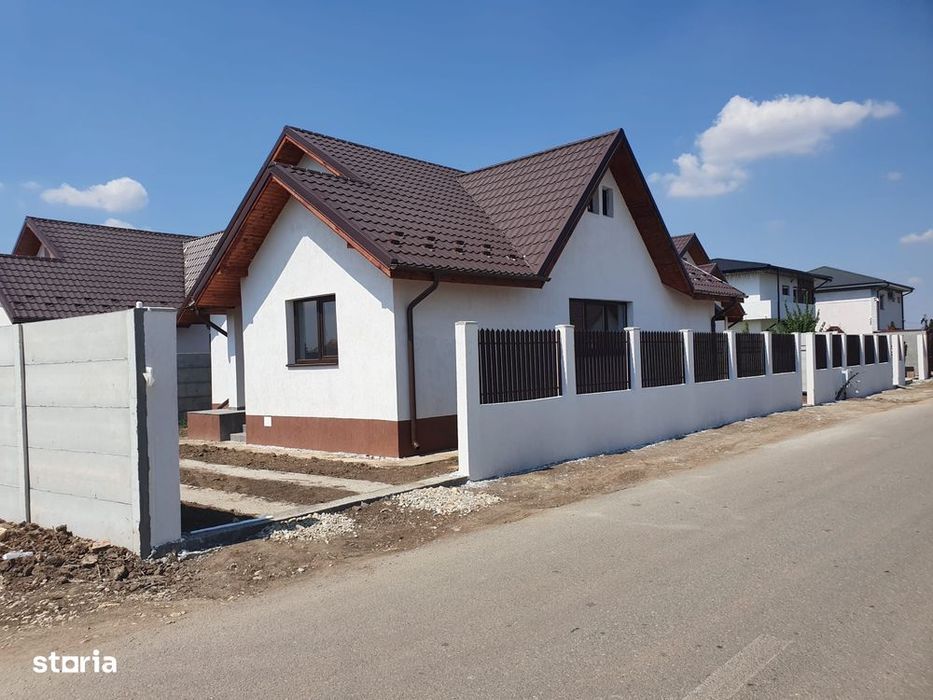 Casă pe parter – Domnești | Zonă nouă de vile | 330 mp teren
