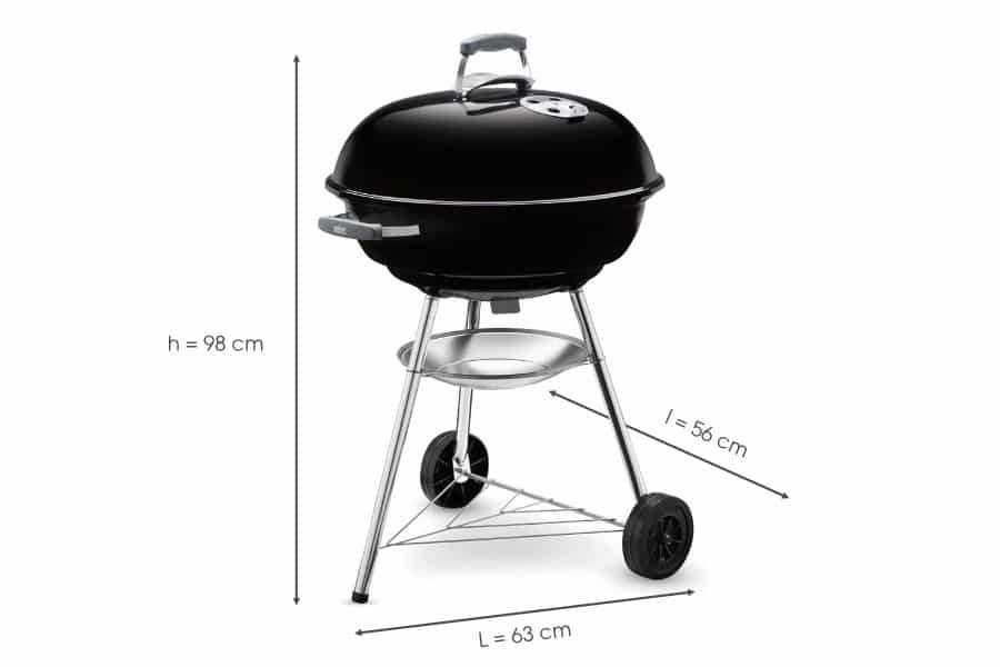 Gratar carbuni Compact Kettle 57 cm, Weber