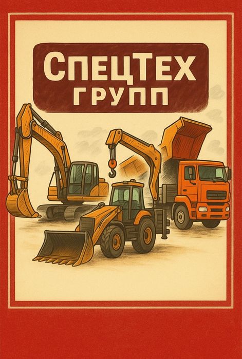 экскаватор погрузчик, самосвал , трал, манипулятор